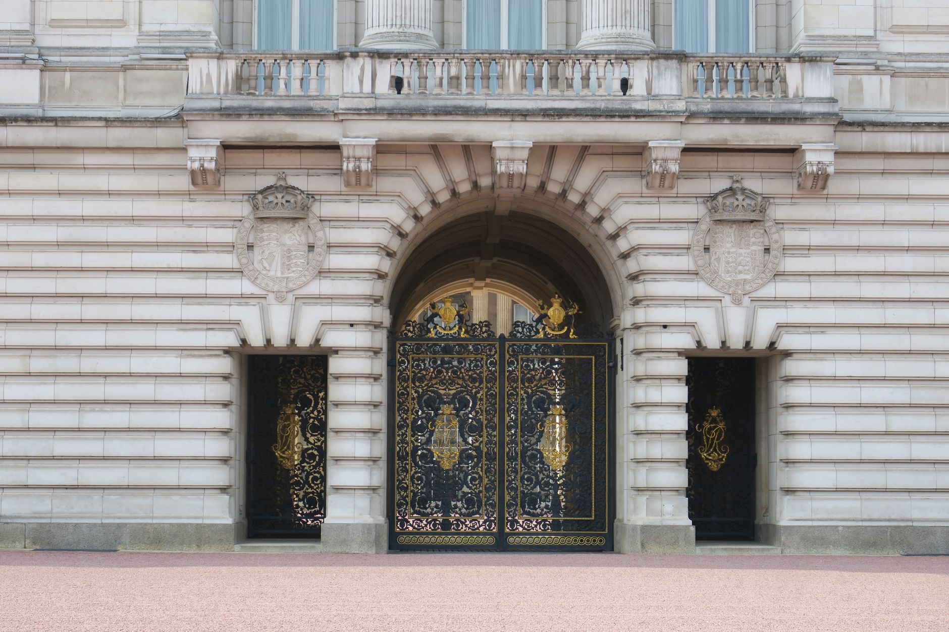 Ornate gates and architecture Palace